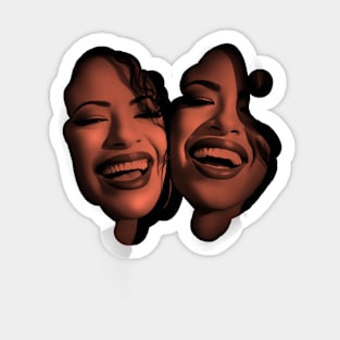 Smooth Selena And Aaliyah Sticker
